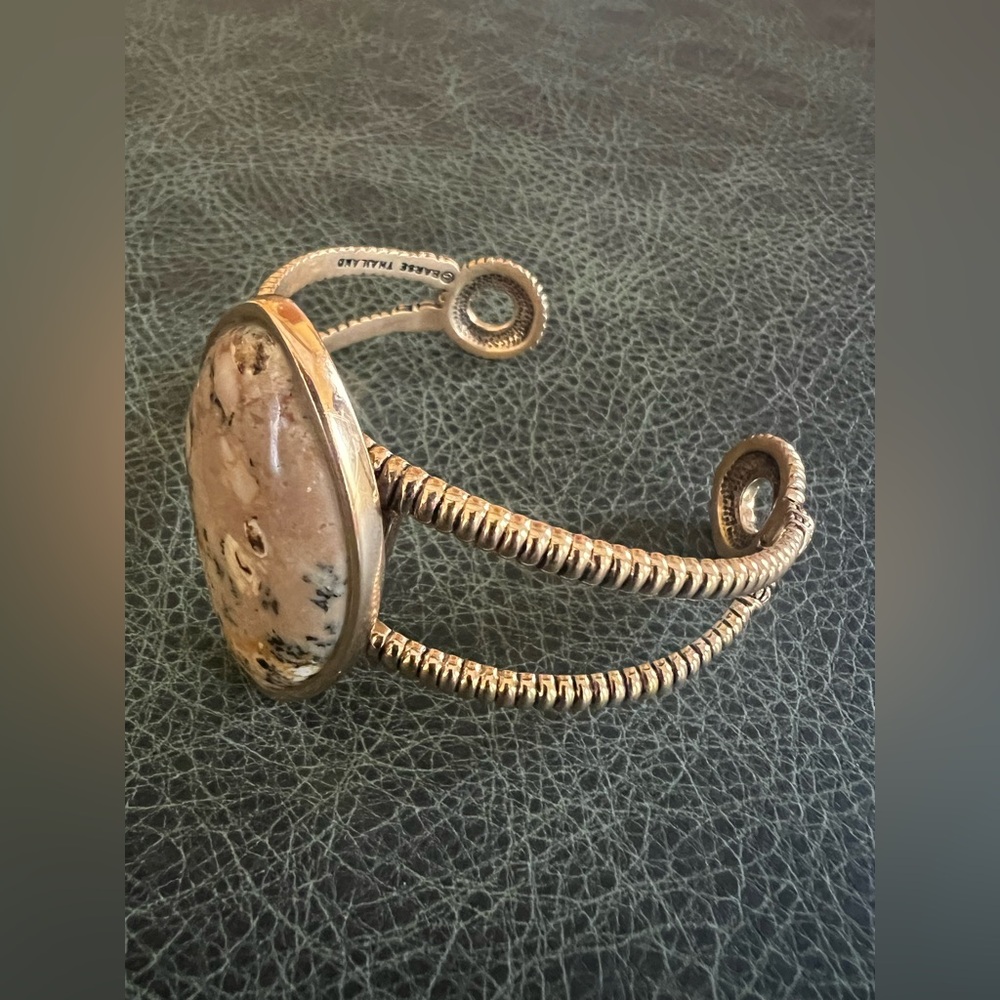 Studio Barse Bracelet Cuff Golden Bronze and African Opal - Picture 2 of 8